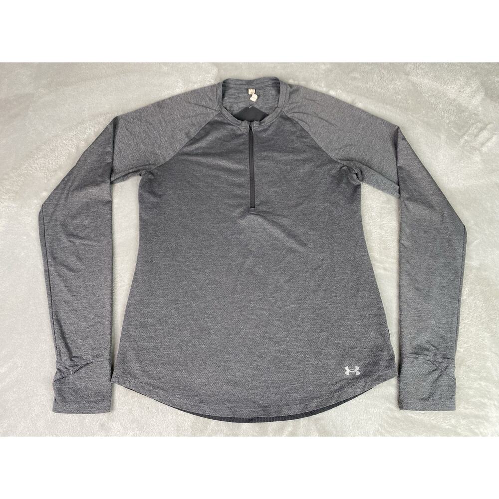 Under Armour Women’s Quarter Zip Long Sleeve - Gray - WMNS Small